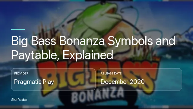 Big Bass Bonanza Symbols and Paytable, Explained - key figures