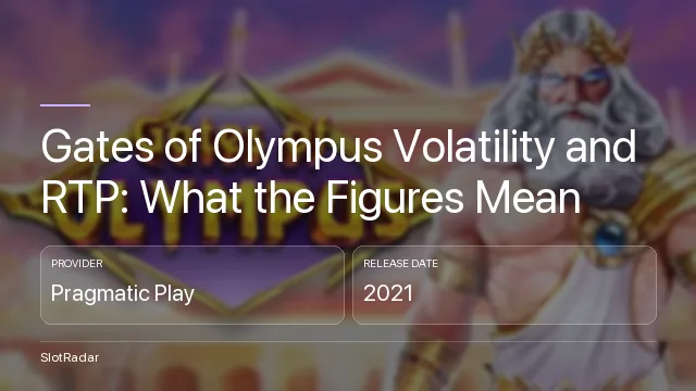 Gates of Olympus Volatility and RTP: What the Figures Mean - key figures