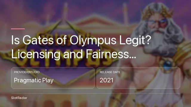 Is Gates of Olympus Legit? Licensing and Fairness, Checked - key figures